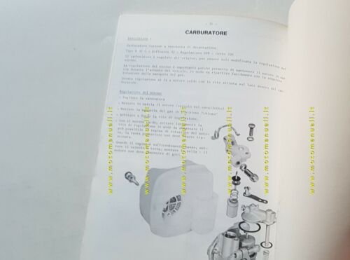 Peugeot 102 50 1971 manuale officina originale ITALIANO ciclomotore workshop