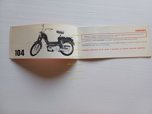 Peugeot 104 50 1973 manuale uso mautenzione libretto ITALIANO originale