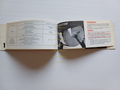 Peugeot 104 50 1973 manuale uso mautenzione libretto ITALIANO originale