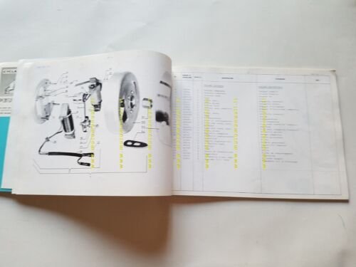 Peugeot 104 F3I 50 1975 catalogo ricambi originale spare parts …