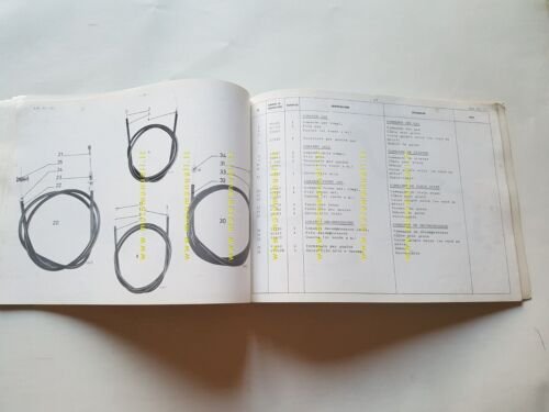 Peugeot 104 F3I 50 1975 catalogo ricambi originale spare parts …