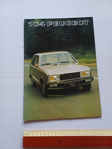 Peugeot 104 tutti modelli 1977 depliant ITALIANO originale