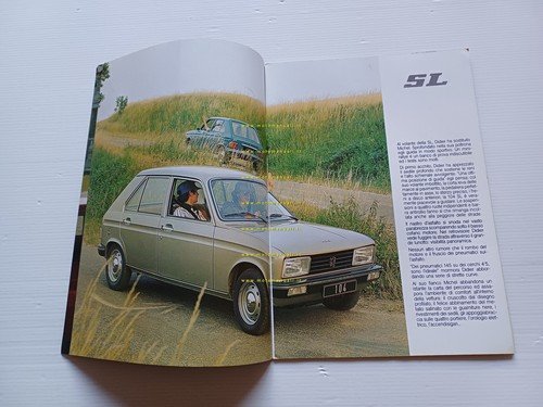 Peugeot 104 tutti modelli 1977 depliant ITALIANO originale
