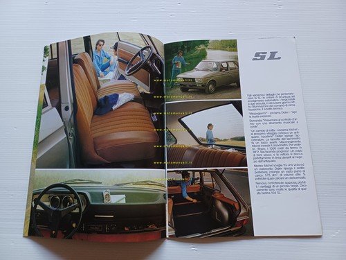 Peugeot 104 tutti modelli 1977 depliant ITALIANO originale