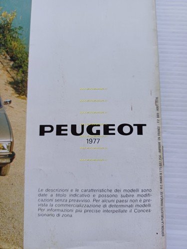 Peugeot 104 tutti modelli 1977 depliant ITALIANO originale
