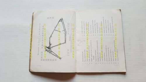 Peugeot 115 - 112 1934 manuale uso originale moto Francese …