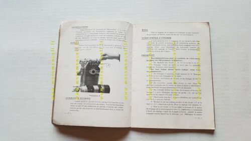 Peugeot 115 - 112 1934 manuale uso originale moto Francese …