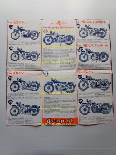 Peugeot 175 - 250 - 350 - 500 modelli 1934 …