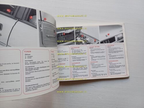 Peugeot 305 1978-79 manuale uso manutenzione originale ITALIANO