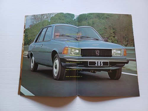 Peugeot 305 tutti modelli 1978 depliant italiano originale