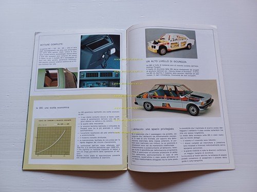 Peugeot 305 tutti modelli 1978 depliant italiano originale