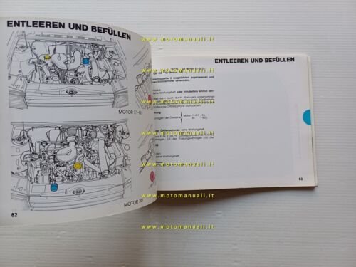 Peugeot 309 1986 manuale uso manutenzione originale ITALIANO tedesco