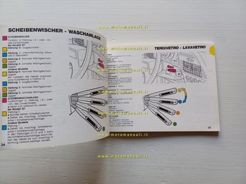 Peugeot 309 1986 manuale uso manutenzione originale ITALIANO tedesco