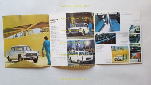 PEUGEOT 404 1975 depliant FRANCESE originale FRENCH text