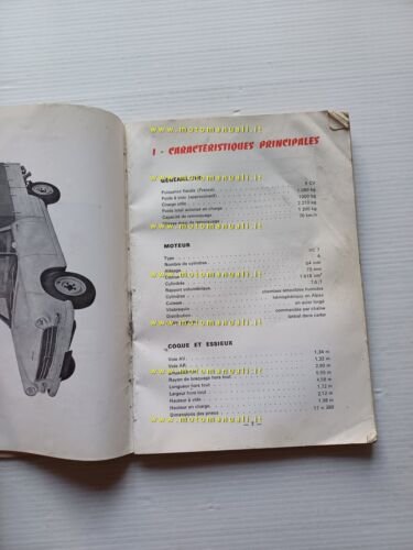 Peugeot 404 Camionnette 1973 manuale uso manutenzione originale francese