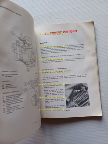 Peugeot 404 Camionnette 1973 manuale uso manutenzione originale francese