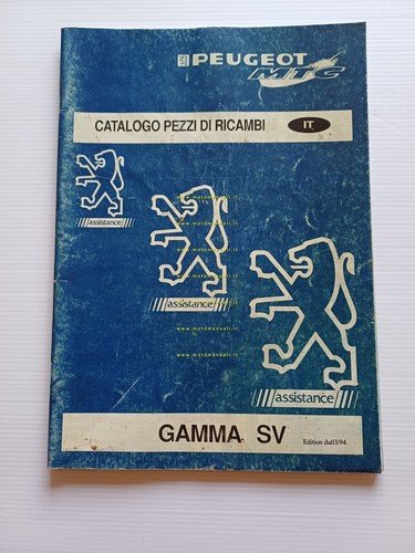 Peugeot 50 gamma modelli SV 1994 catalogo ricambi scooter italiano …