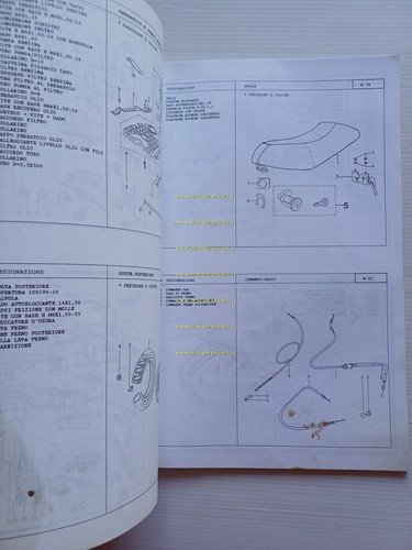 Peugeot 50 gamma modelli SV 1994 catalogo ricambi scooter italiano …