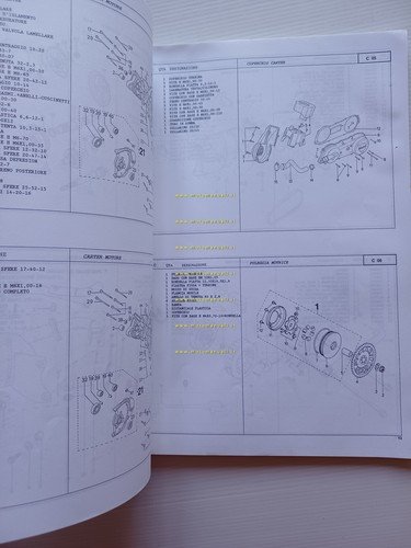 Peugeot 50 gamma modelli SV 1995 catalogo ricambi scooter originale