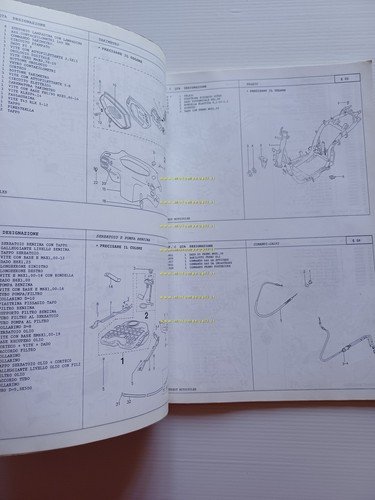 Peugeot 50 gamma modelli SV 1997 catalogo ricambi scooter originale