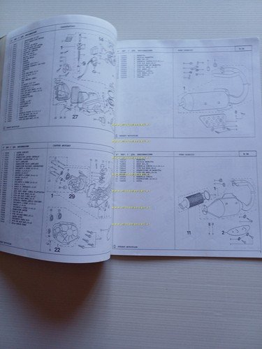 Peugeot 50 gamma modelli Trek 1997 catalogo ricambi originale