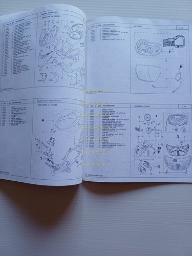 Peugeot 50 gamma modelli Trek 1997 catalogo ricambi originale