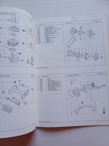 Peugeot 50 Squab 1996 catalogo ricambi scooter italiano originale