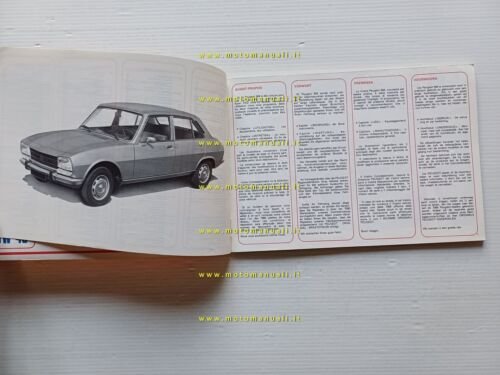 Peugeot 504 - 504 Diesel 1977 manuale uso manutenzione originale …