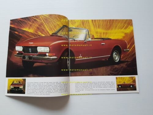 Peugeot 504 Coupè - 504 Cabriolet 1975 depliant originale francese