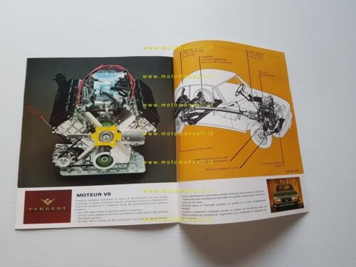 Peugeot 504 Coupè - 504 Cabriolet 1975 depliant originale francese