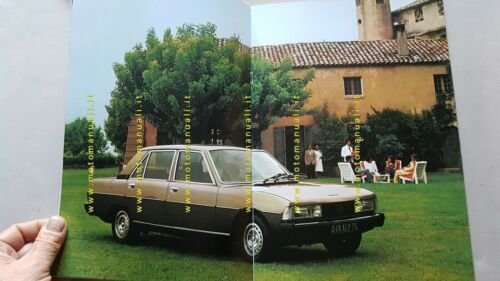 Peugeot 604 SL 1976 depliant auto originale Francese brochure