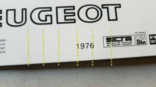 Peugeot 604 SL 1976 depliant auto originale Francese brochure