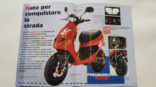 Peugeot Buxy RS 50 1995 depliant originale italiano