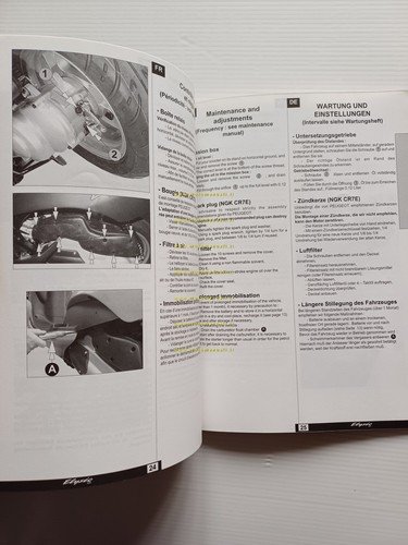 Peugeot Elyseo 125 1999 manuale uso manutenzione originale italiano