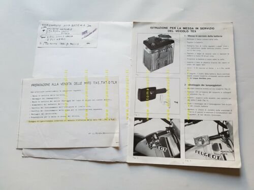 Peugeot motore 80 scooter anni 80 manuale officina originale italiano