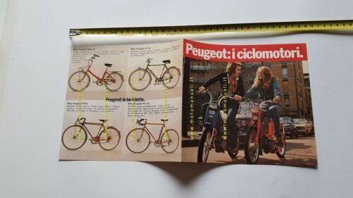Peugeot produzione ciclomotori 1973 depliant italiano originale