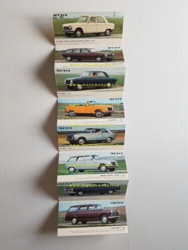 Peugeot produzione modelli 204 304 404 504 1971 depliant originale …