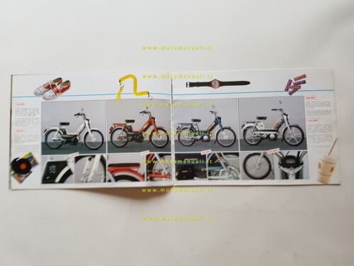 Peugeot produzione moto ciclomotori scooter 1985 depliant francese originale