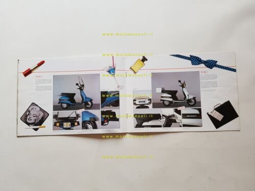 Peugeot produzione moto ciclomotori scooter 1985 depliant francese originale
