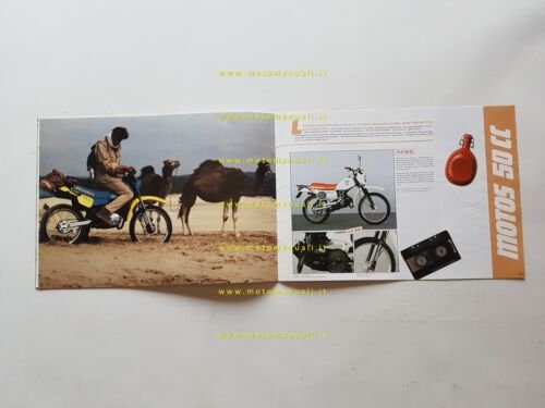 Peugeot produzione moto ciclomotori scooter 1985 depliant francese originale