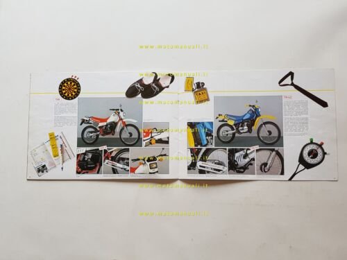 Peugeot produzione moto ciclomotori scooter 1985 depliant francese originale