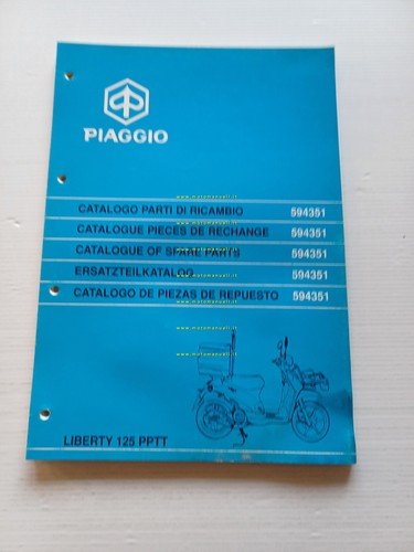 Piaggio 125 Liberty 2000 versione PPTT Poste catalogo ricambi originale
