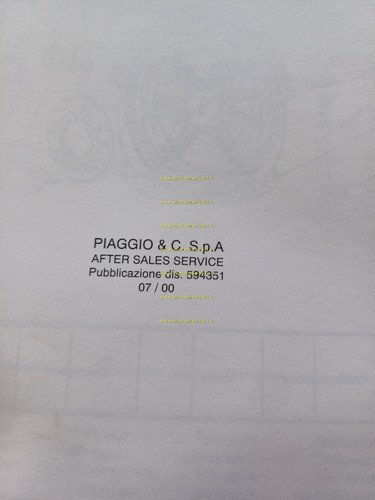 Piaggio 125 Liberty 2000 versione PPTT Poste catalogo ricambi originale