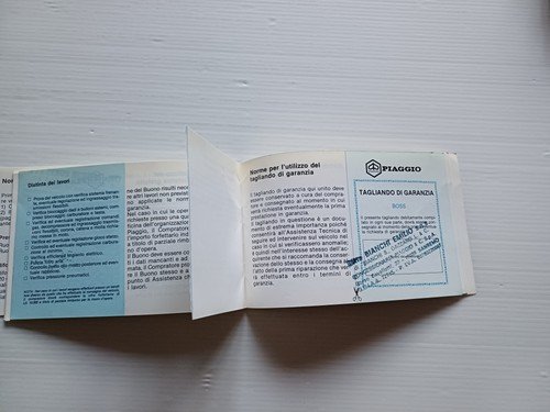 Piaggio 50 Boss 1988 manuale uso manutenzione originale