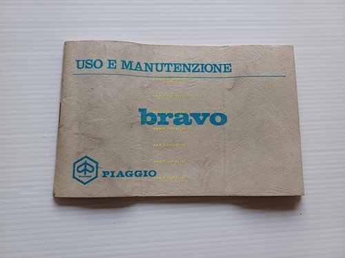Piaggio 50 Bravo 1972-73 manuale uso manutenzione originale