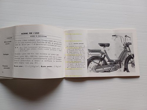 Piaggio 50 Bravo 1972-73 manuale uso manutenzione originale