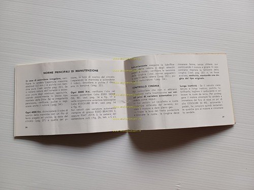 Piaggio 50 Bravo 1972-73 manuale uso manutenzione originale