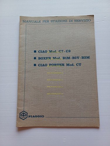 Piaggio 50 Ciao - Boxer - Ciao Porter 1971 manuale …