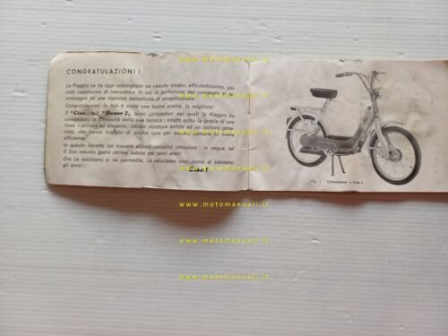 Piaggio 50 Ciao - Boxer 2 1973 manuale uso manutenzione …