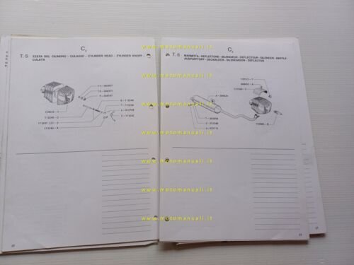 Piaggio 50 Ciao 3 CTE1T 1992-93 catalogo ricambi originale